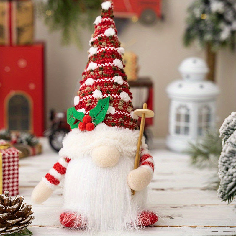 Knitted Rudolph Gnome Lights – Christmas Home Décor