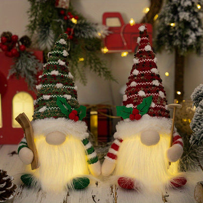 Knitted Rudolph Gnome Lights – Christmas Home Décor