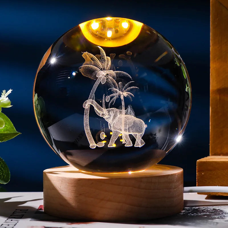 Animals Crystal Night Light