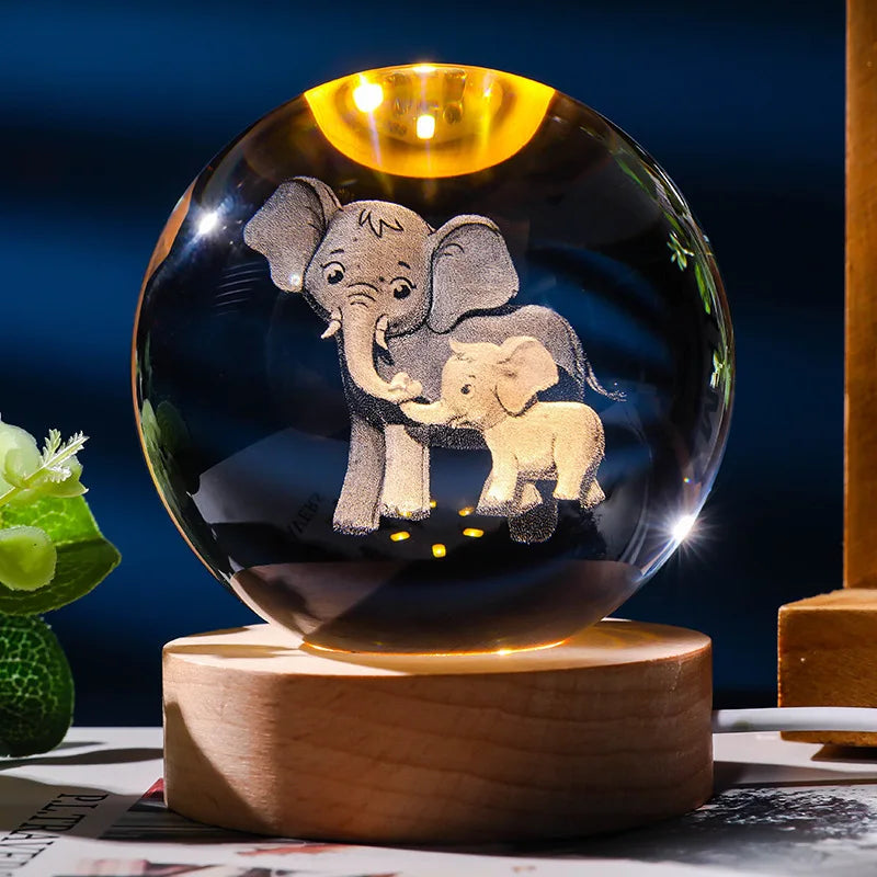 Animals Crystal Night Light