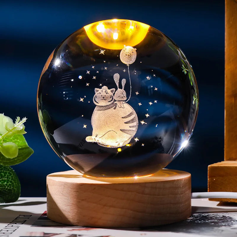 Animals Crystal Night Light